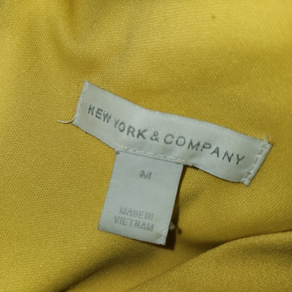 NY&Co. Yellow Bell Sleeve Dress - Picture 4 of 4